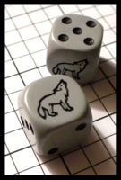 Dice : Dice - 6D - Koplow Grey with Black Wolf - SK Collection buy Nov 2010